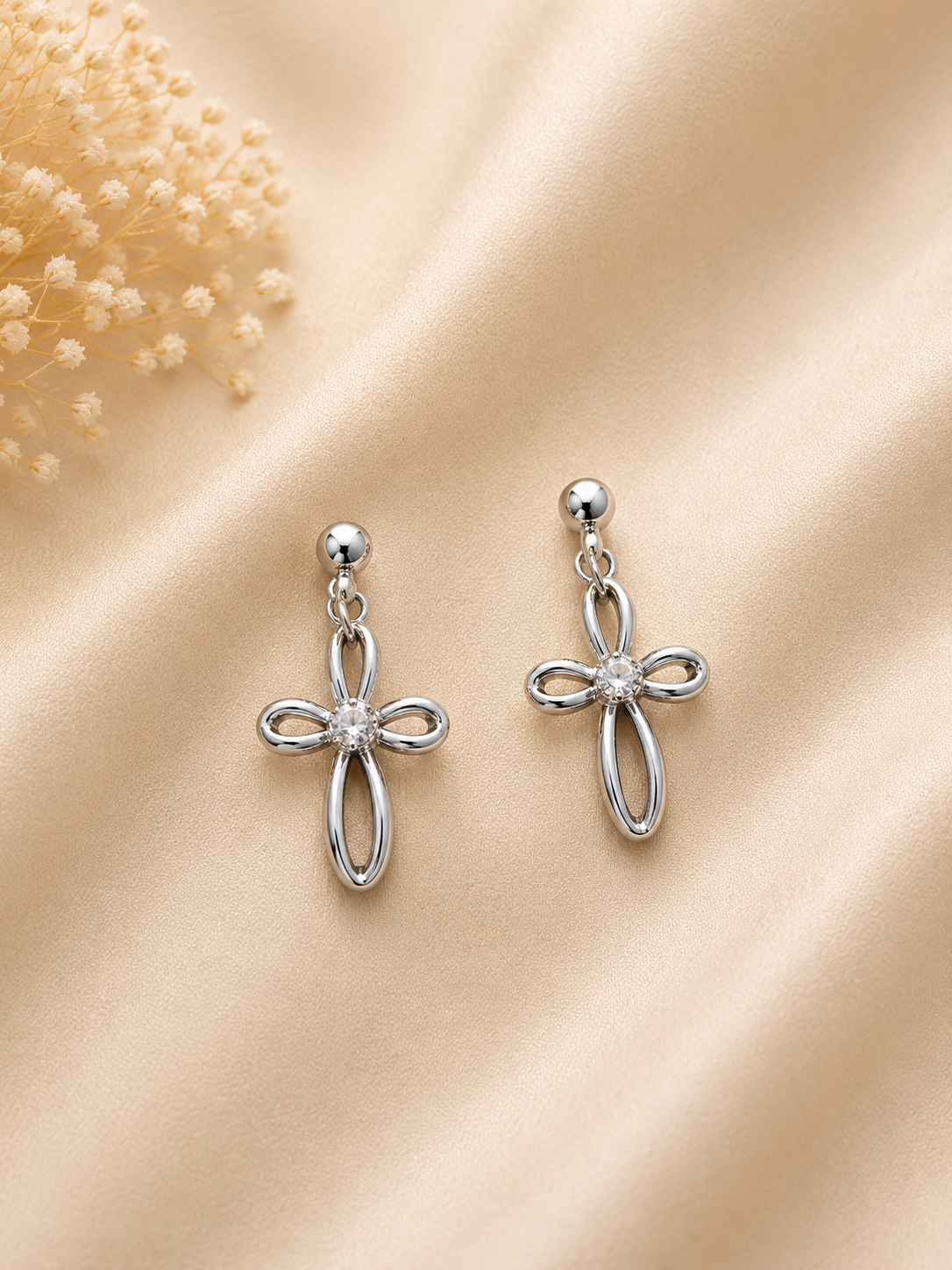 Boucles d’oreilles Éclat – Argentées